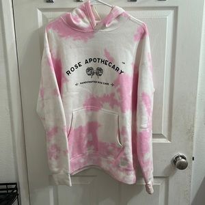 Women’s pink and white tie dye hoodie from hit TV series Schitts Creek